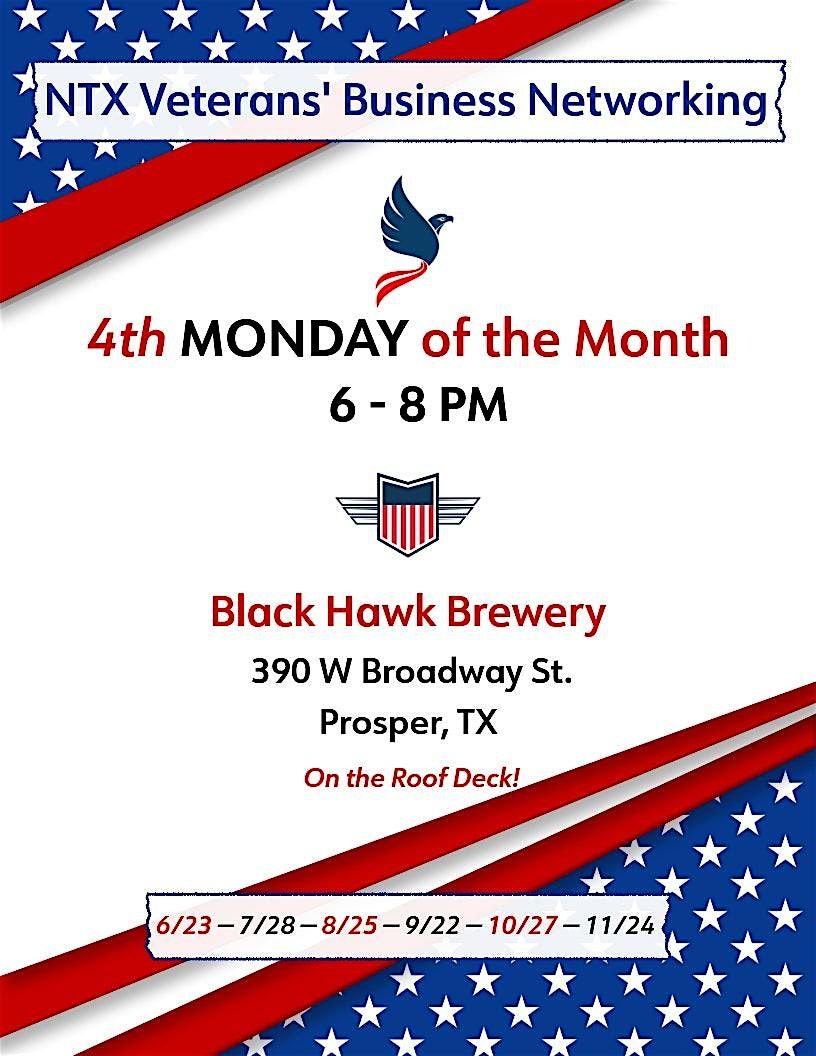 4th Monday Networking with NTX Veterans Business Networking, 28 July | Event in Prosper | AllEvents