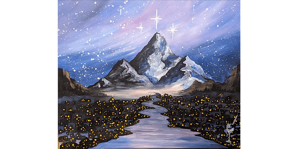 Starlit Dreamy Skyscape - Paint and Sip in Houston | Classpop!™, 21 August | Event in Baytown | AllEvents