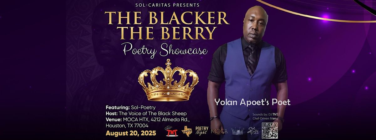 The Blacker The Berry – Poetry Showcase (Yolan), 20 August | Event in Houston | AllEvents