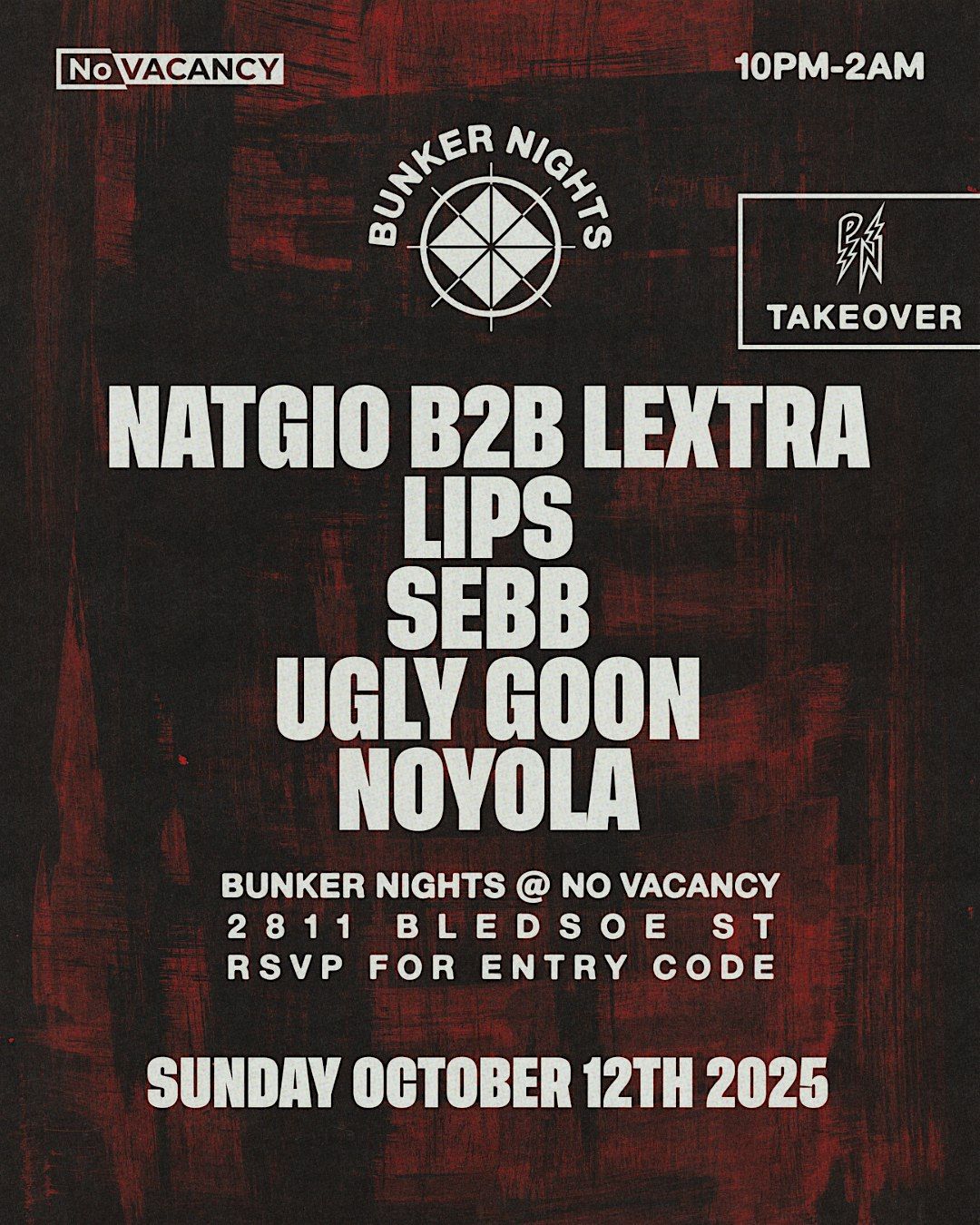 Bunker Nights 10/12, 12 October | Event in Fort Worth | AllEvents