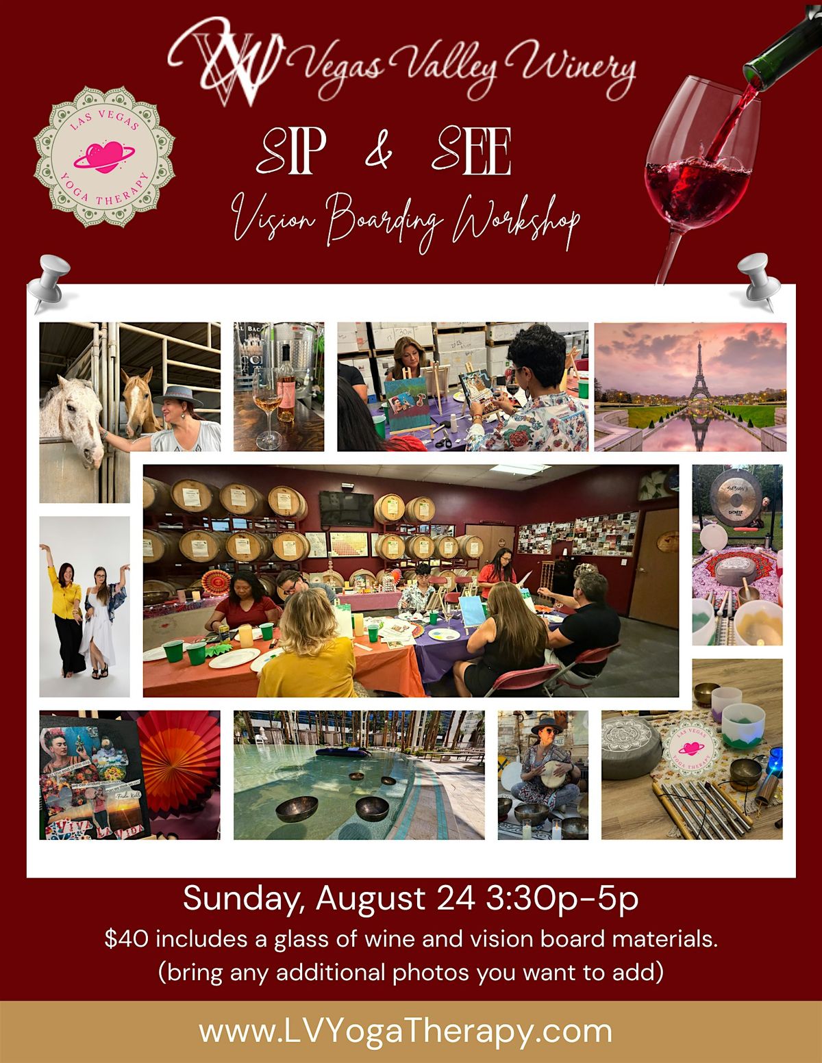 Sip n See: Vision Board Workshop, 24 August | Event in Henderson | AllEvents
