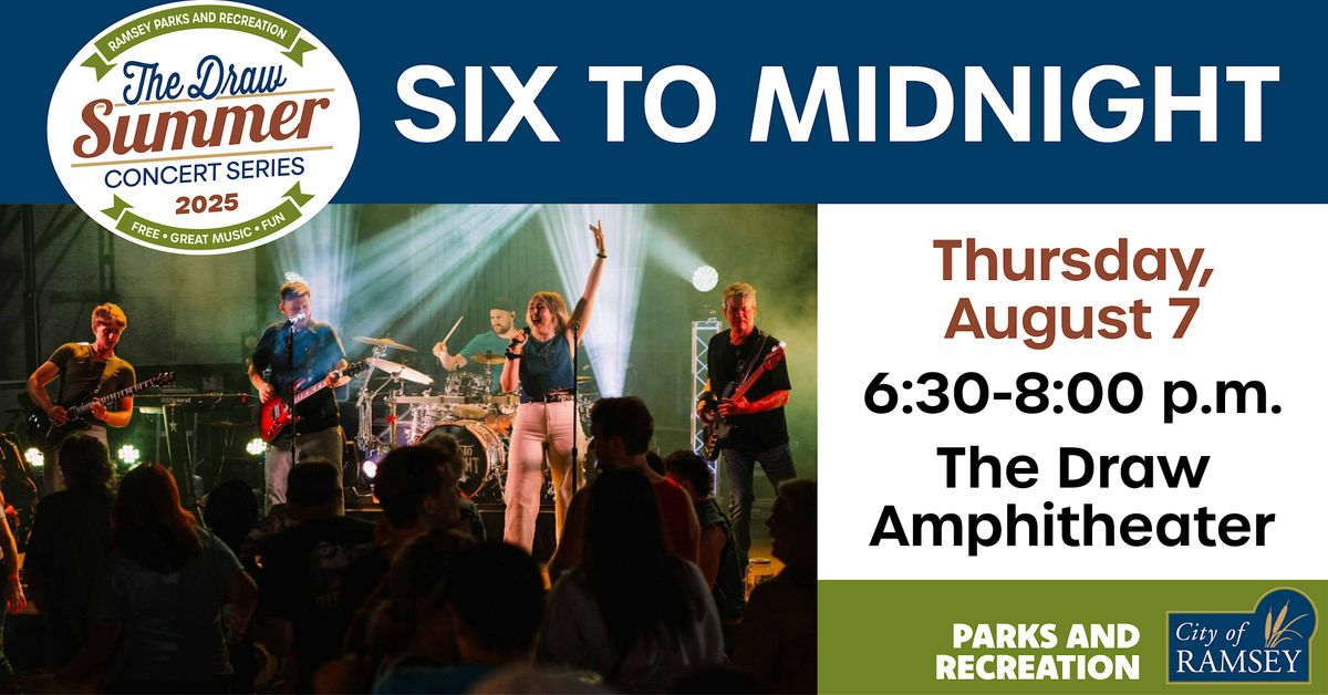 Draw Summer Concert Series: Six to Midnight, 7 August | Event in Ramsey | AllEvents