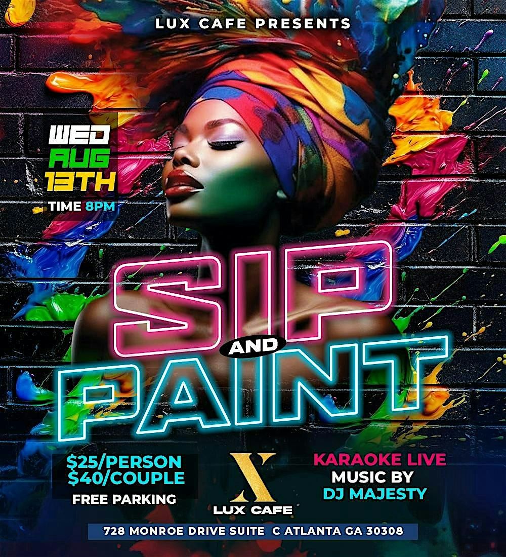 SIP AND PAINT, 13 August | Event in Atlanta | AllEvents