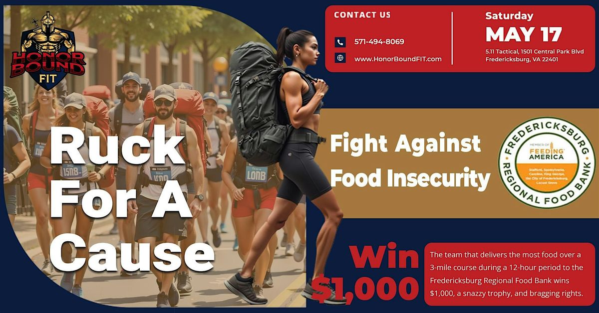 Ruck-For-A-Cause - Fredericksburg Food Bank, 17 May | Event in Fredericksburg | AllEvents