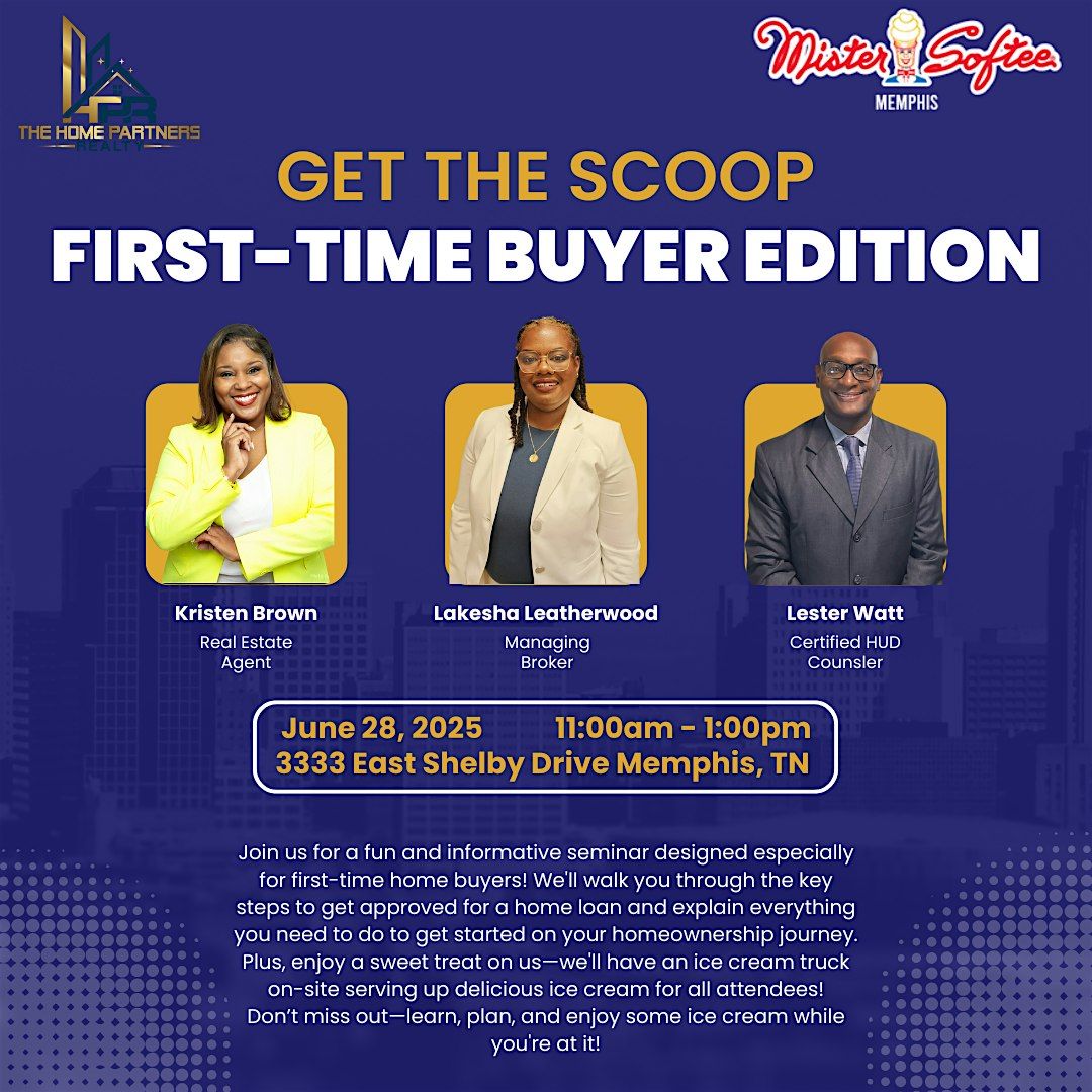 Get the Scoop: First-Time Buyer Edition, 28 June | Event in Memphis | AllEvents