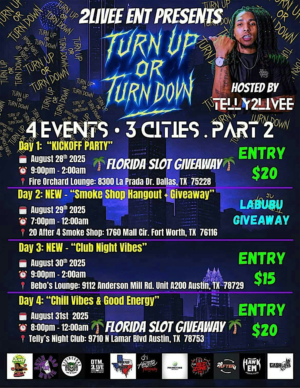 Turn up or turn down part 2 ‼️, 28 August | Event in Dallas | AllEvents