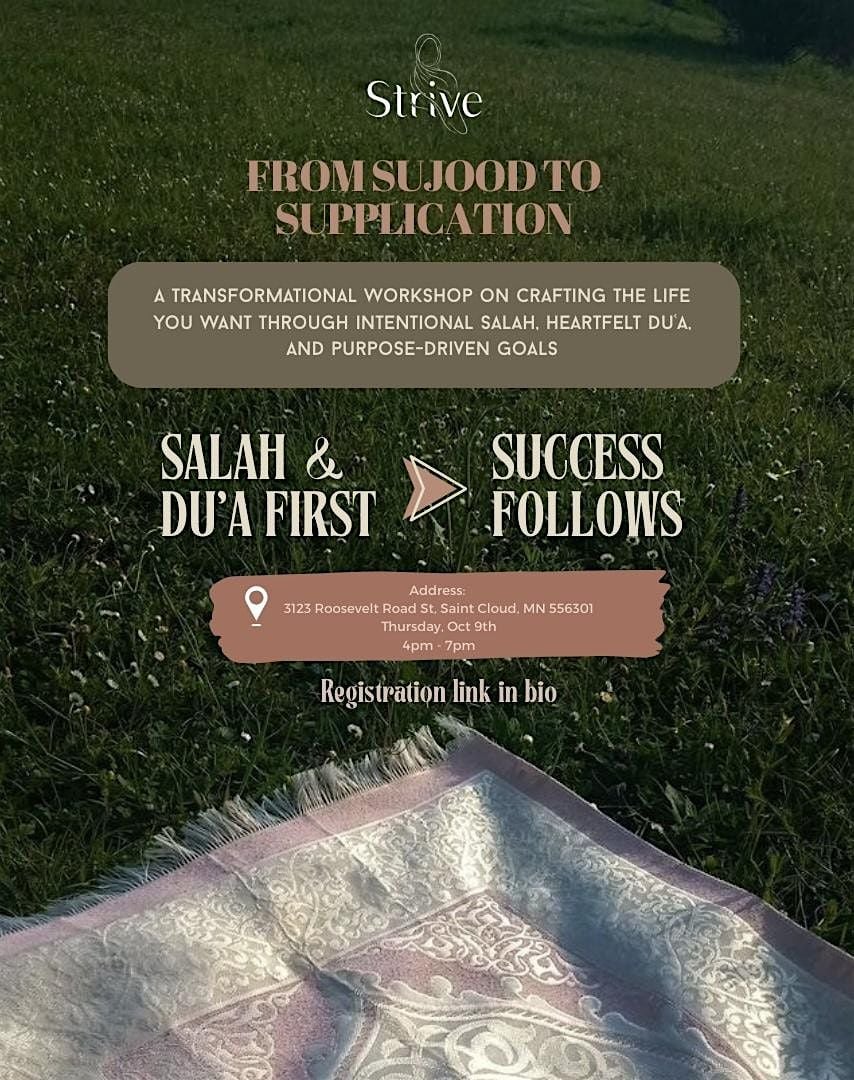 Salah Workshop, 9 October | Event in St. Cloud | AllEvents