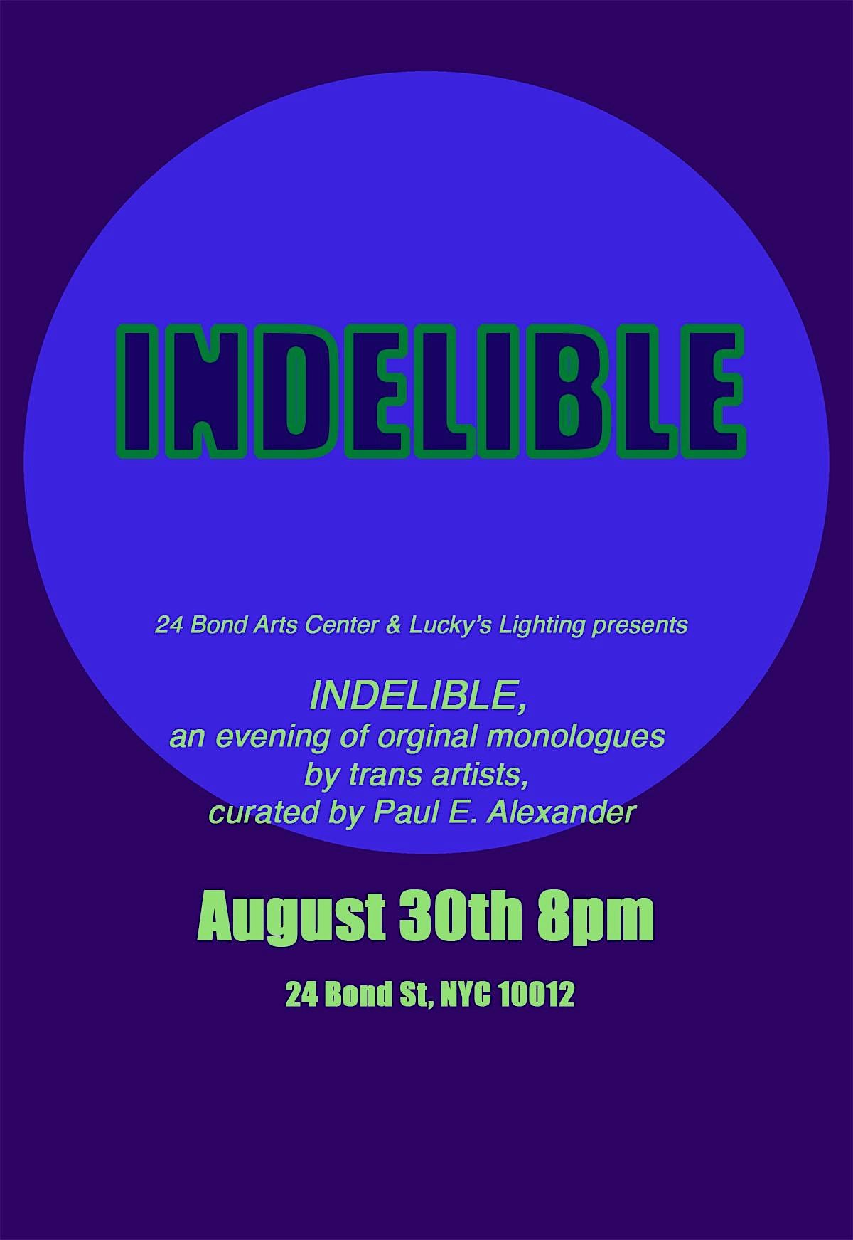 INDELIBLE: stronger together, voices of the trans reality., 30 August | Event in New York | AllEvents