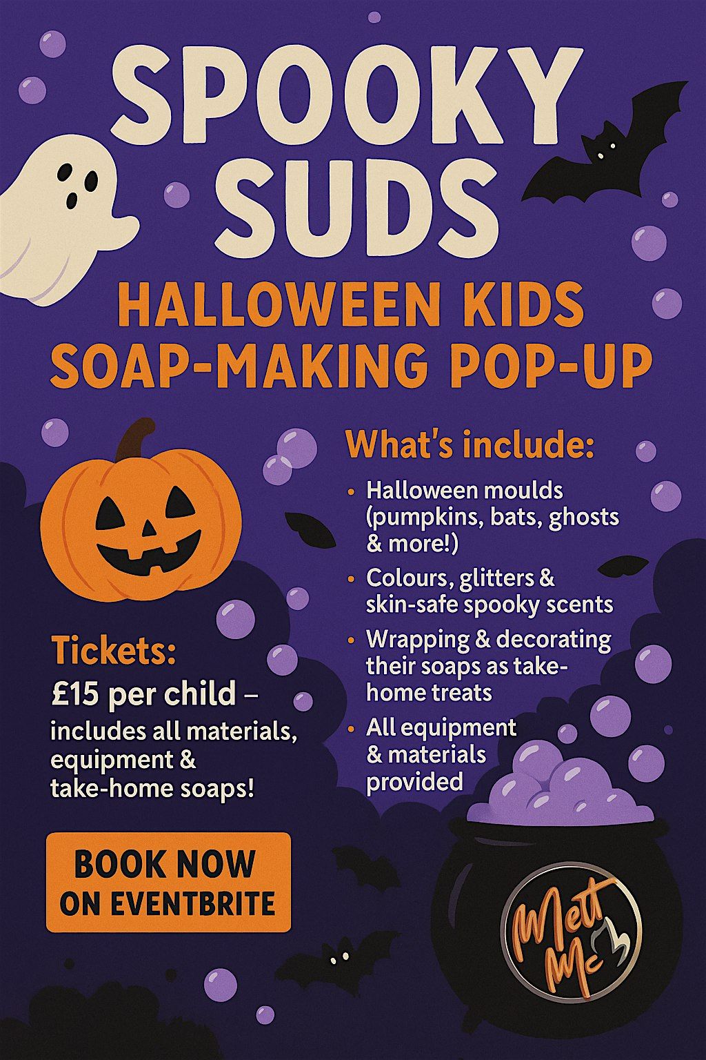 Halloween Wick n Create - Kids Soap Dough Making Pop Up Event - Half Term, 20 October | Event in London | AllEvents