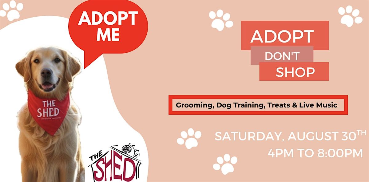 Dog Adoption Day at The Shed – Salado, TX, 30 August | Event in Salado | AllEvents