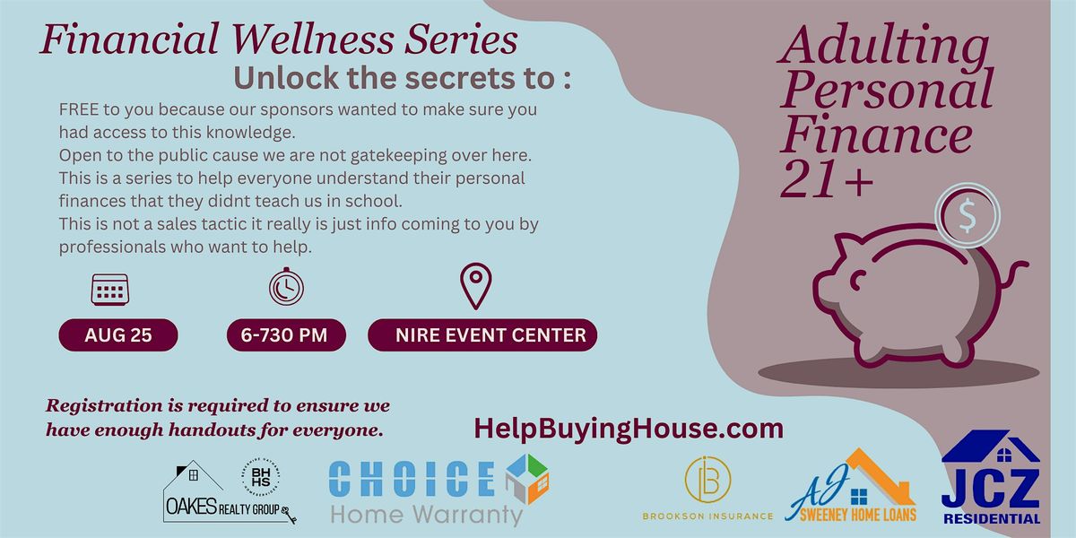 Unlock The Secrets to Adulting Personal Finances, 25 August | Event in Whiteland | AllEvents