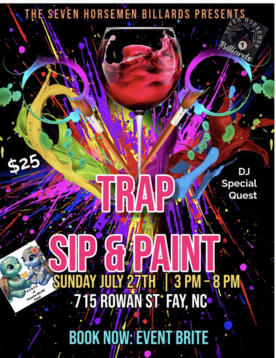 TRAP SIP & PAINT, 27 July | Event in Fayetteville | AllEvents