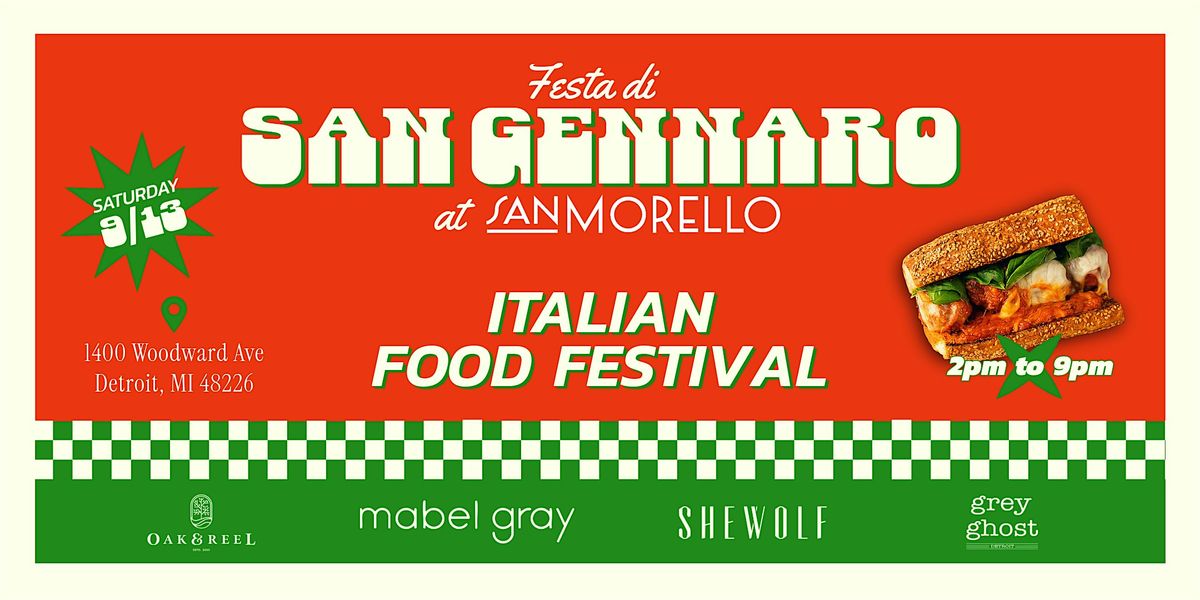 Festa di San Gennaro at San Morello, 13 September | Event in Detroit | AllEvents