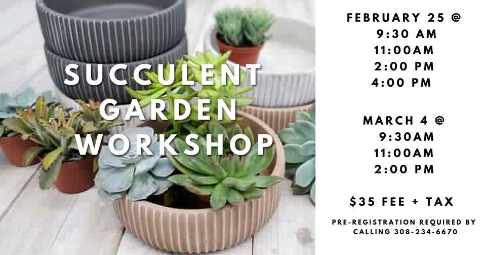 Succulent Garden (6th session see other time slots