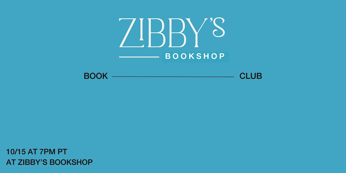 Zibby's Bookshop October Book Club, 15 October | Event in Santa Monica | AllEvents
