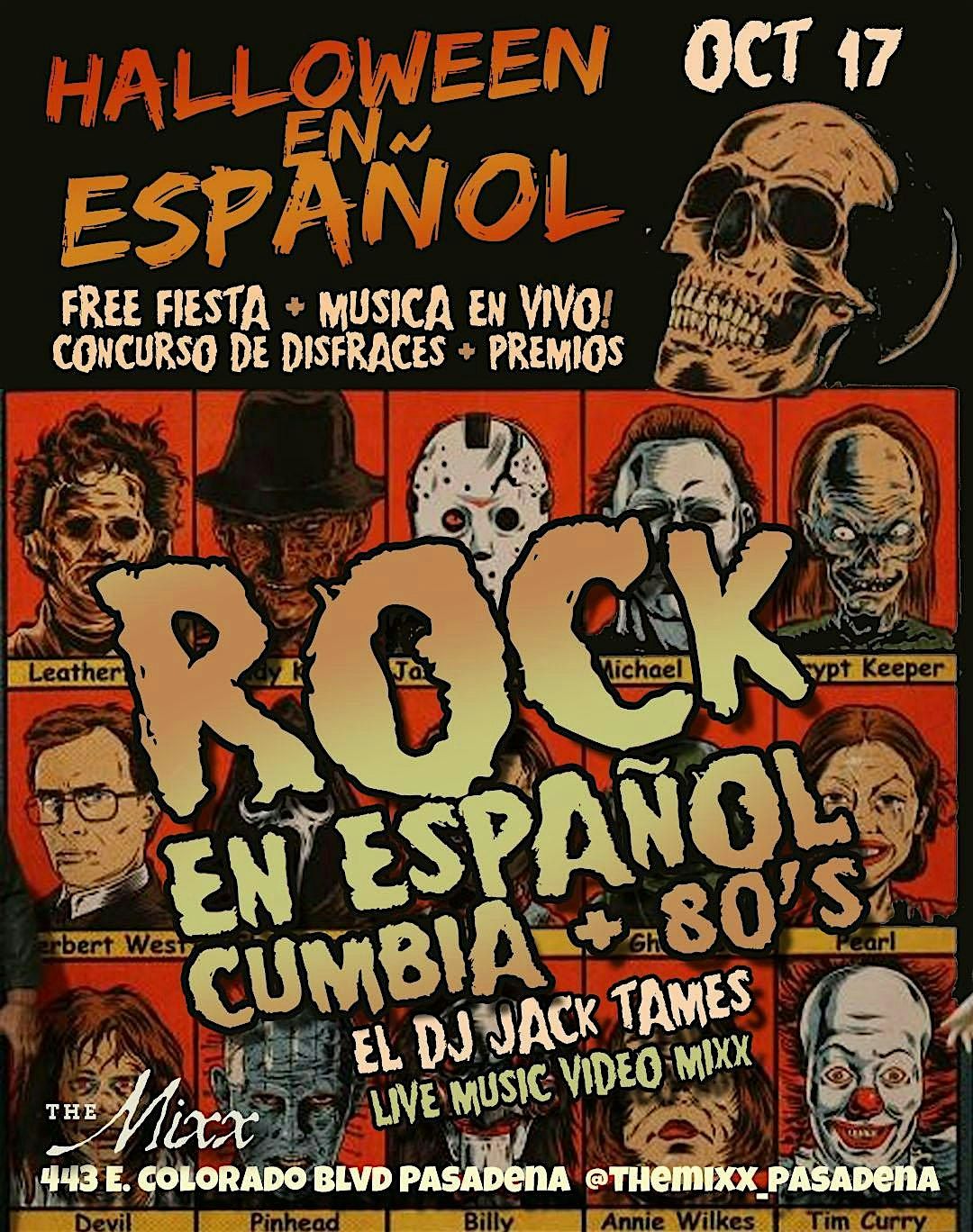 HALLOWEEN en Español with Live Band and Costume Contest, 17 October | Event in Pasadena | AllEvents