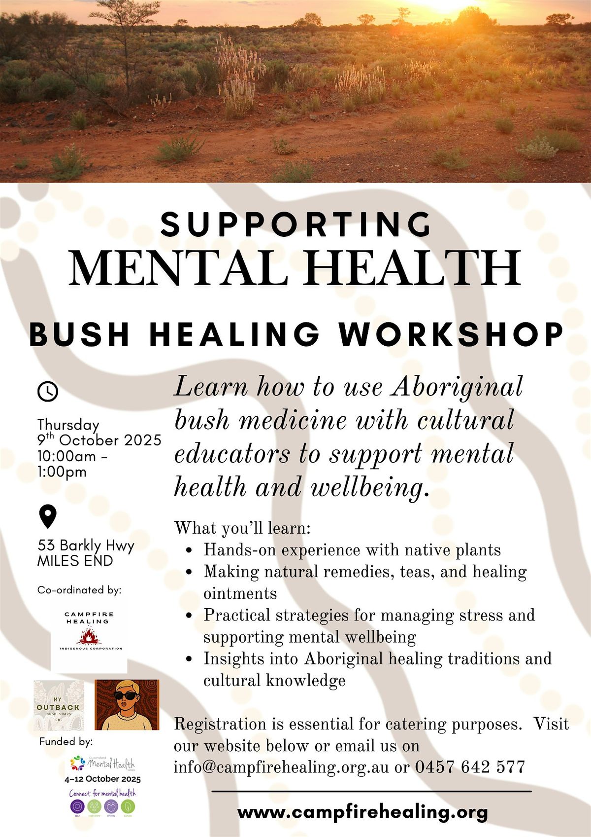 Supporting Mental Health: Bush Healing Workshop, 9 October | Event in Miles End | AllEvents