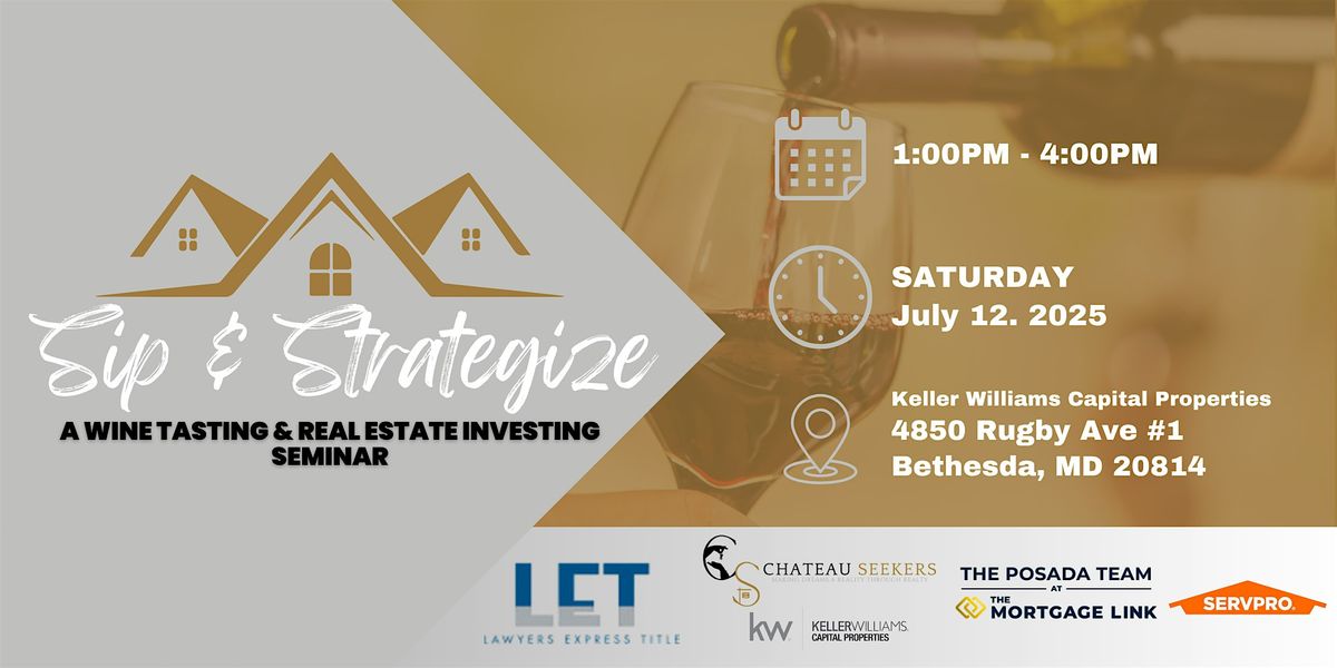 Sip & Strategize, 12 July | Event in Bethesda | AllEvents