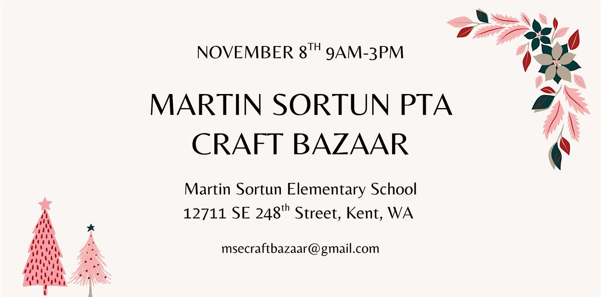 Martin Sortun PTA Craft Bazaar, 8 November | Event in Kent | AllEvents