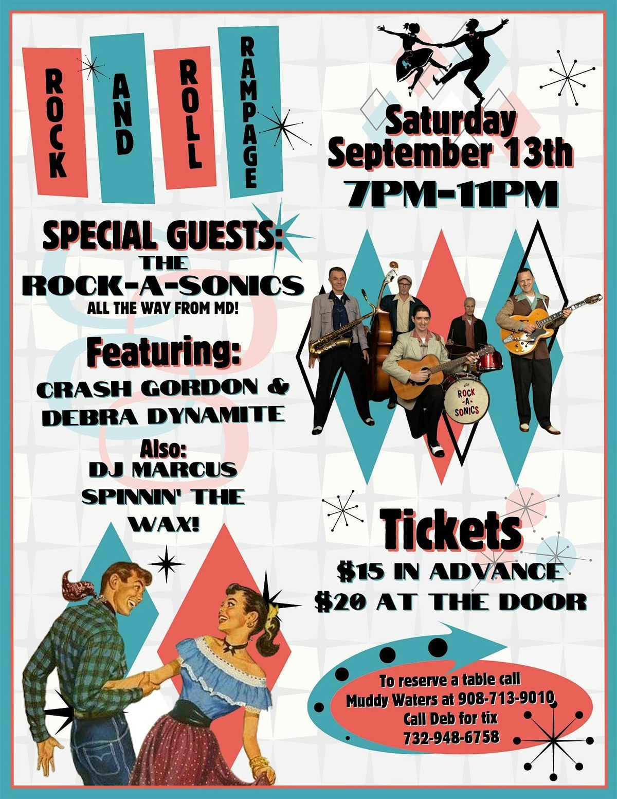 Rock&Roll Rampage with the Rock-A-Sonics, 13 September | Event in Bethlehem Township | AllEvents