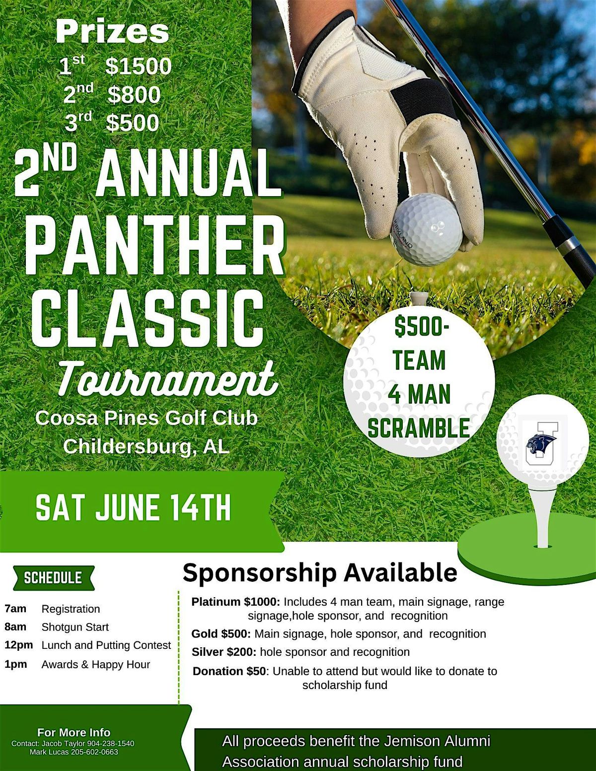 Panther Classic Golf Tournament, 14 June | Event in Childersburg | AllEvents