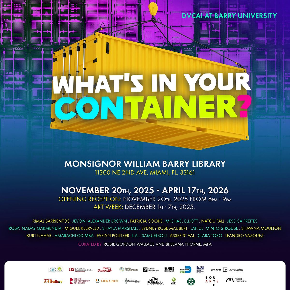 What's in Your Container? | Event in Miami | AllEvents