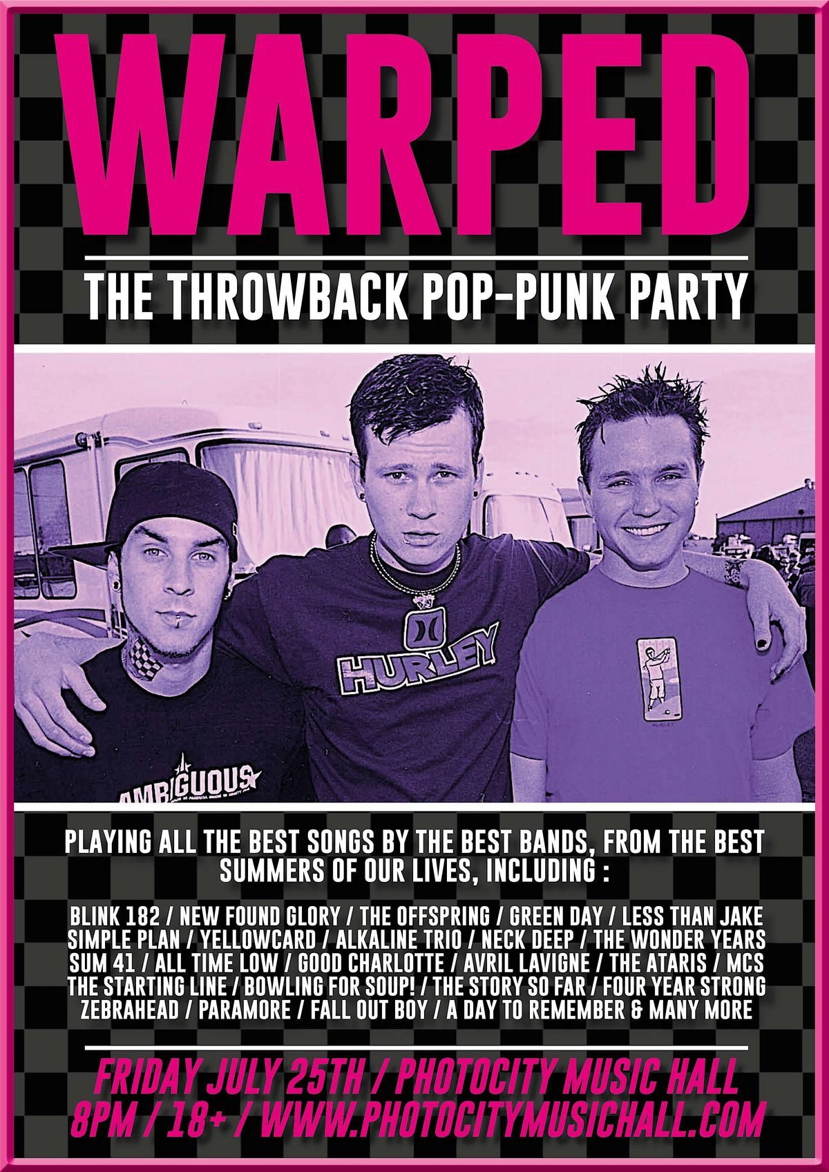 Warped : The Throwback Pop-Punk Party - Rochester, NY, 25 July | Event in Rochester | AllEvents
