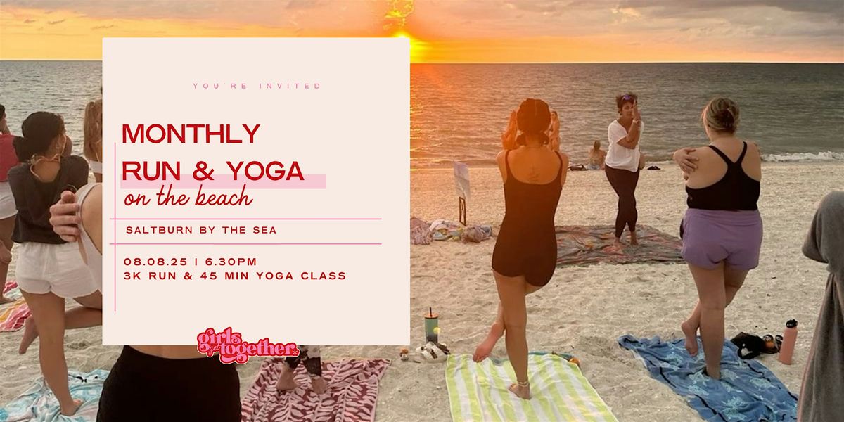 Run & Yoga on the beach, 8 August | Event in Saltburn-by-the-Sea | AllEvents