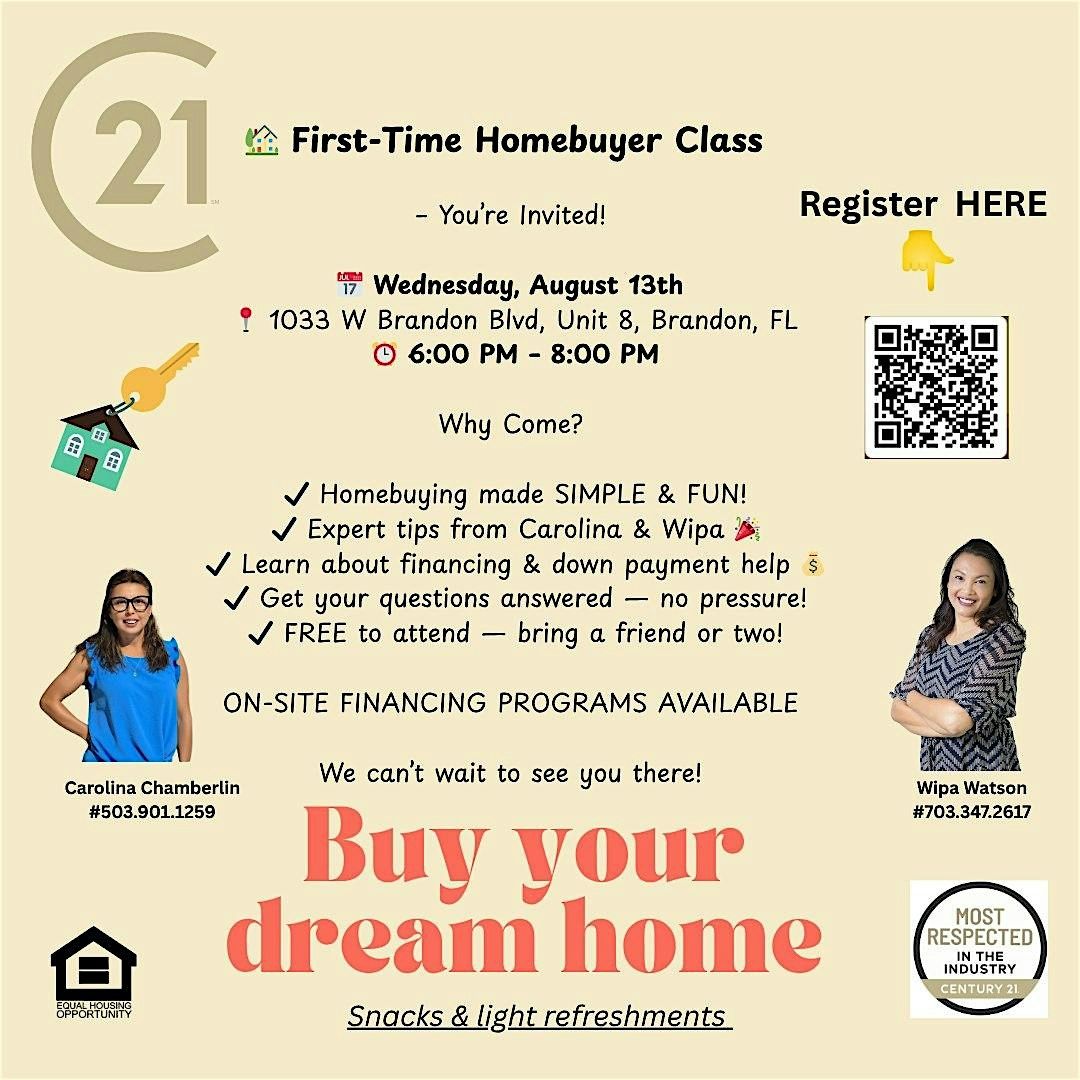 HOMEBUYING MADE SIMPLE & FUN !!, 13 August | Event in Brandon | AllEvents
