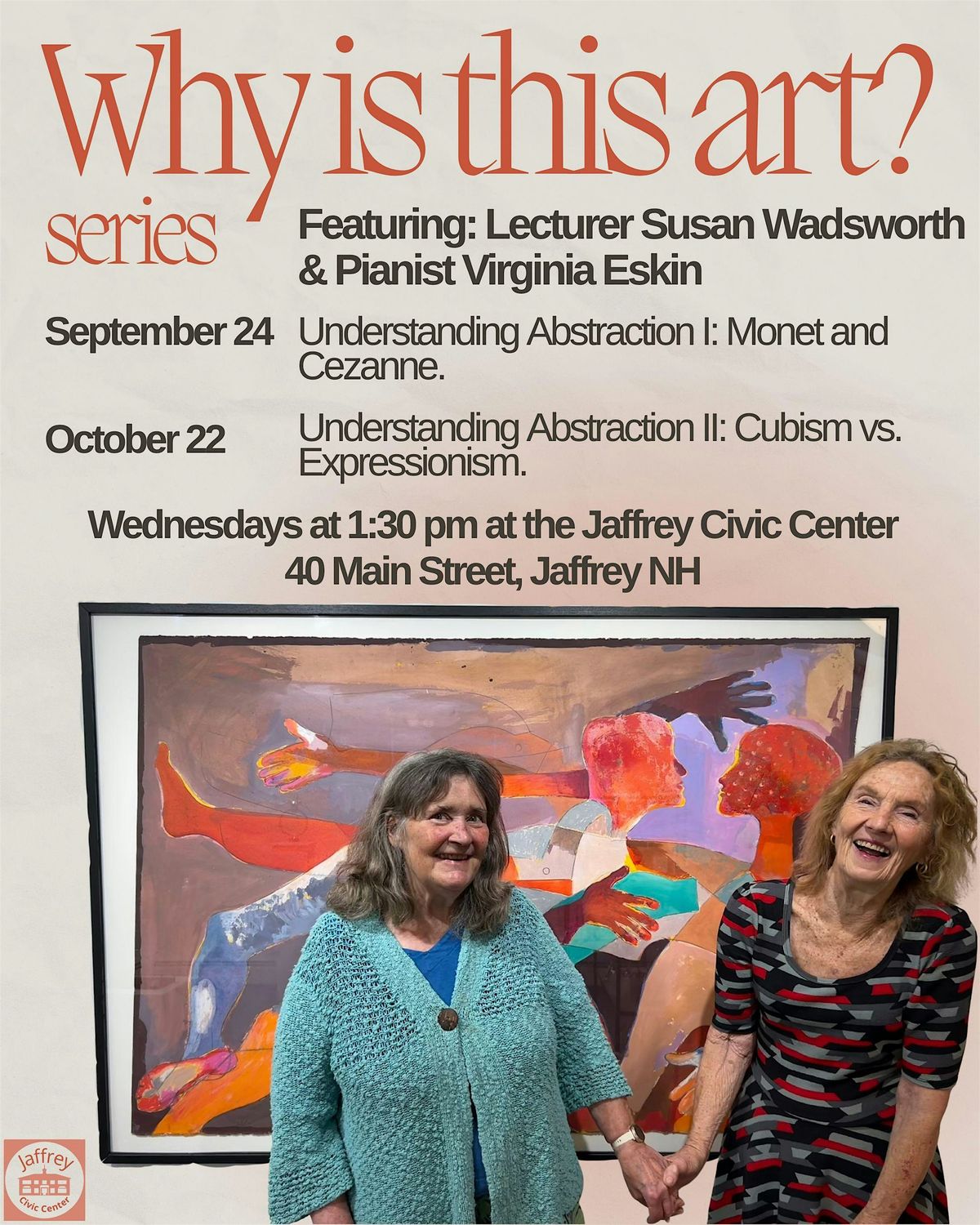 Lecture Series: Why is this art? Understanding Abstraction I: Monet and Cez, 24 September | Event in Jaffrey