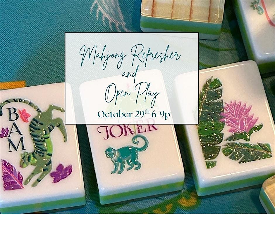Mahjong Refresher and Open Play at Koze Wine Room, 29 October | Event in Glen Ellyn | AllEvents