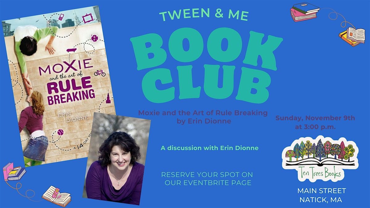 Tween Book Event: Spend Time with the Author at Ten Trees Books in Natick, 9 November | Event in Natick | AllEvents