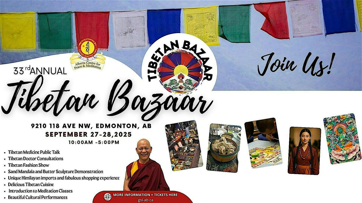 The 33nd Annual Tibetan Bazaar, 27 September | Event in Edmonton | AllEvents