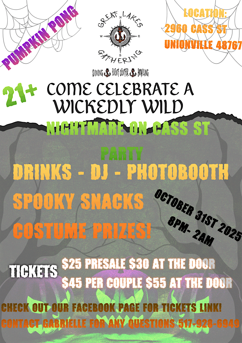 Nightmare On Cass St, 31 October | Event in Unionville | AllEvents