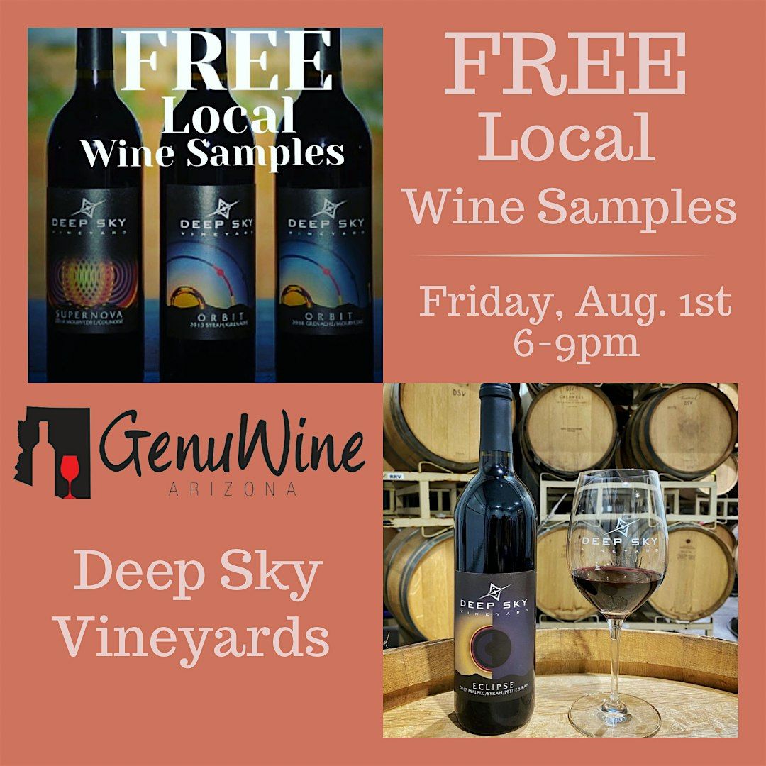 FREE Local Wine Samples from Deep Sky, 1 August | Event in Phoenix | AllEvents