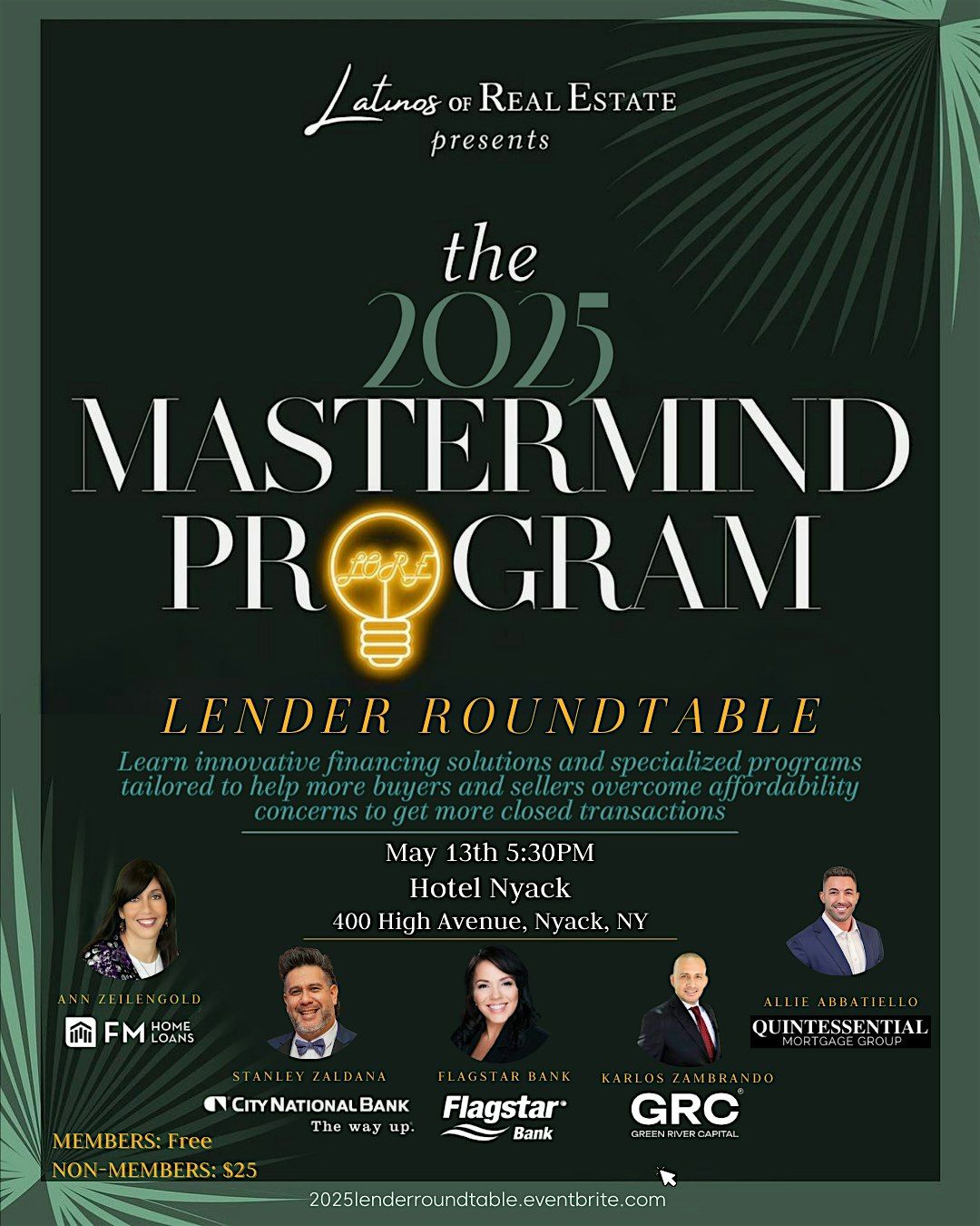 LORE Lender Roundtable Mastermind, 13 May | Event in Nyack | AllEvents