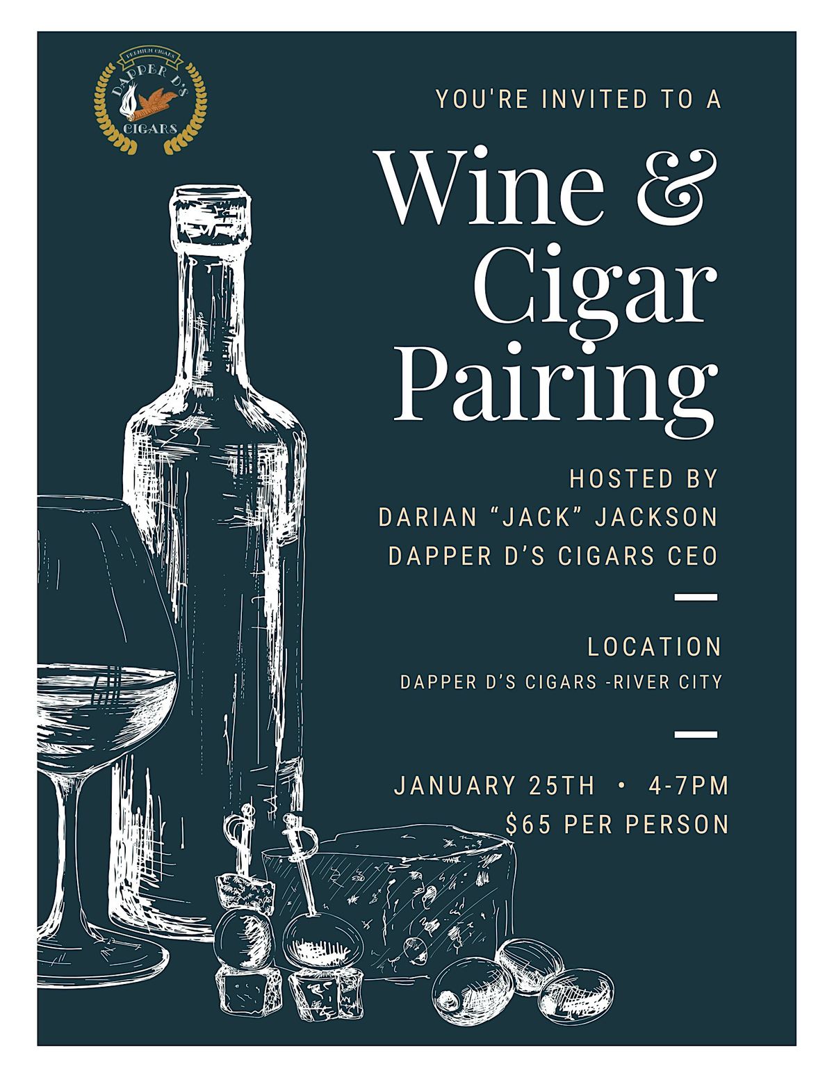 Cigar and Wine Pairing Class, 19 July | Event in Jacksonville | AllEvents