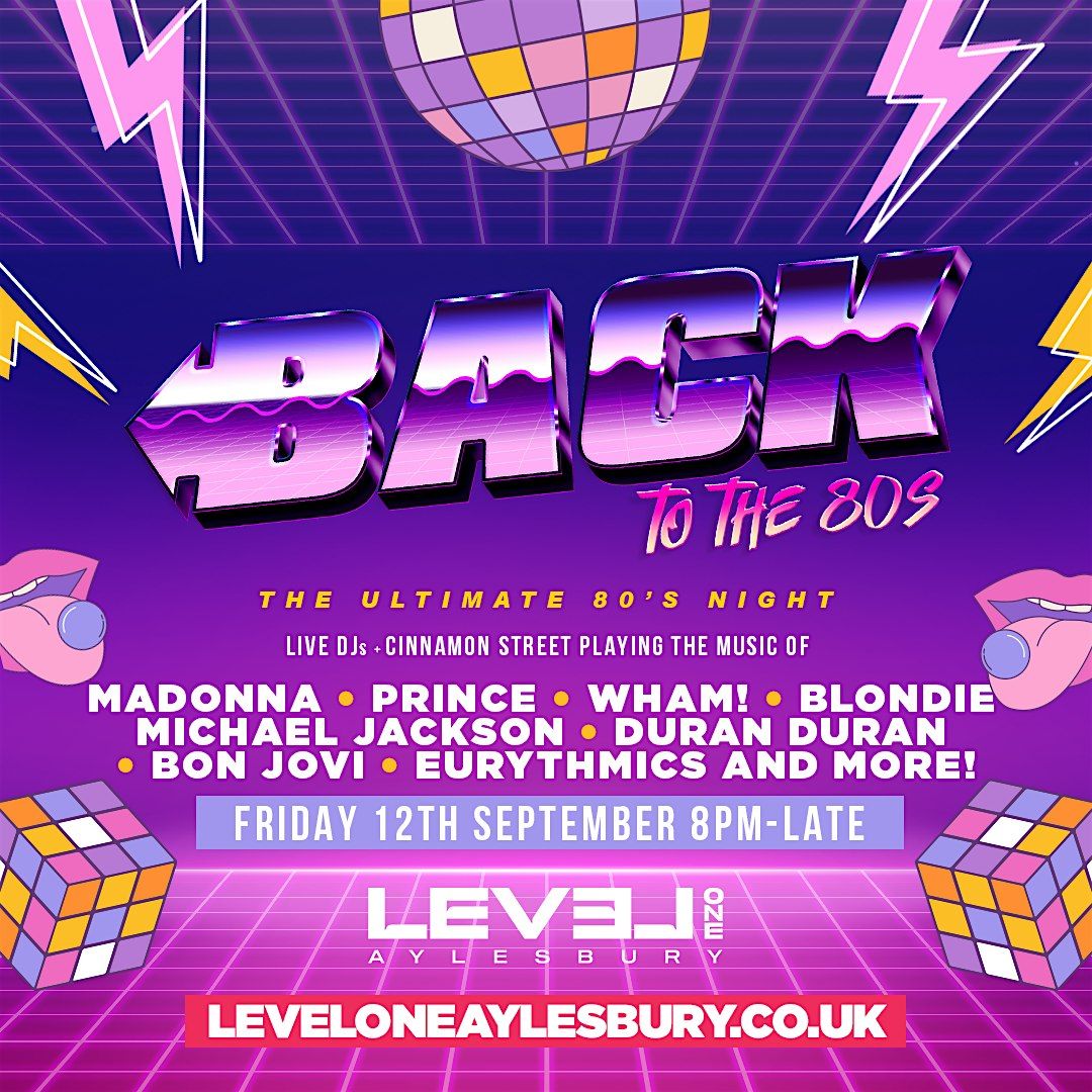 Back To the 80s, 12 September | Event in Aylesbury | AllEvents