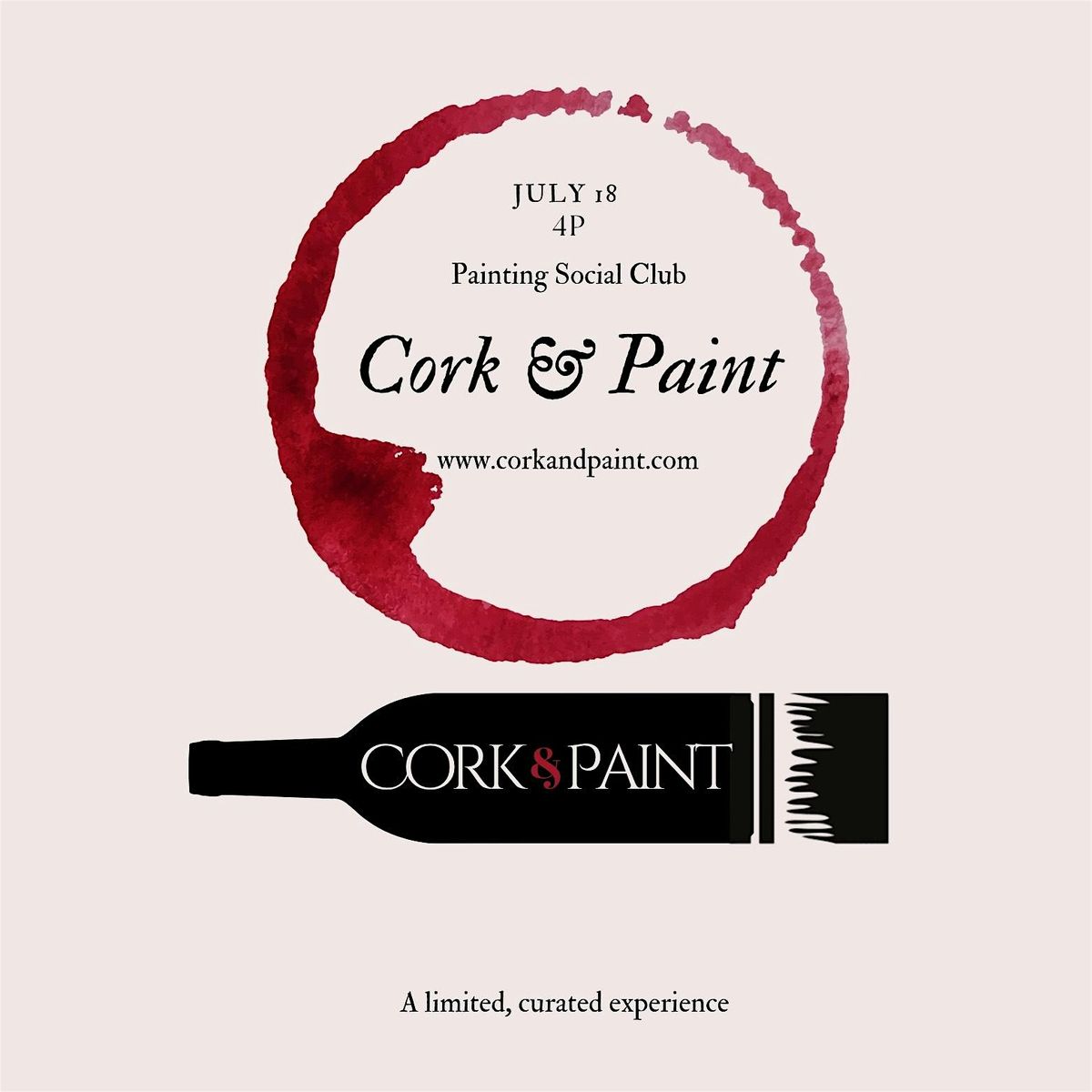 Cork & Paint with Kas Larue at REBL 1 Studios, 18 July | Event in Seattle | AllEvents