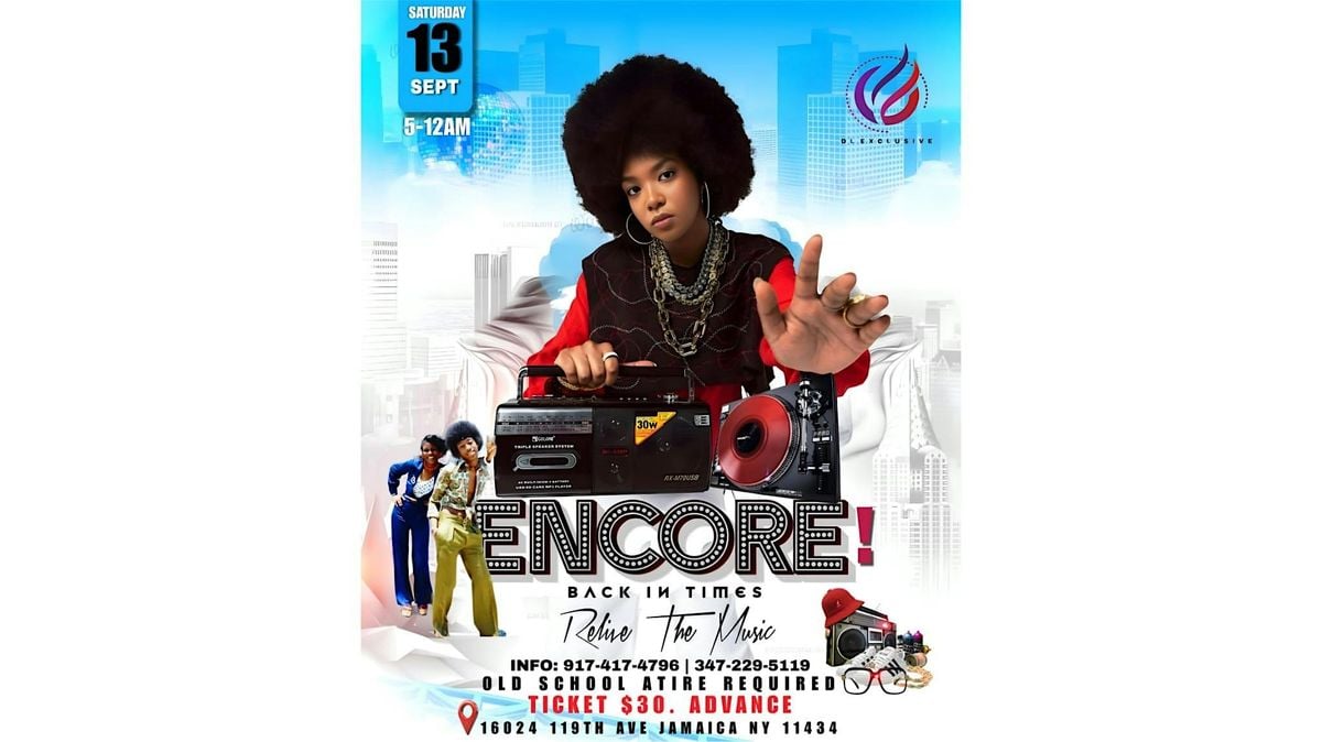 ENCORE!, 13 September | Event in Queens | AllEvents