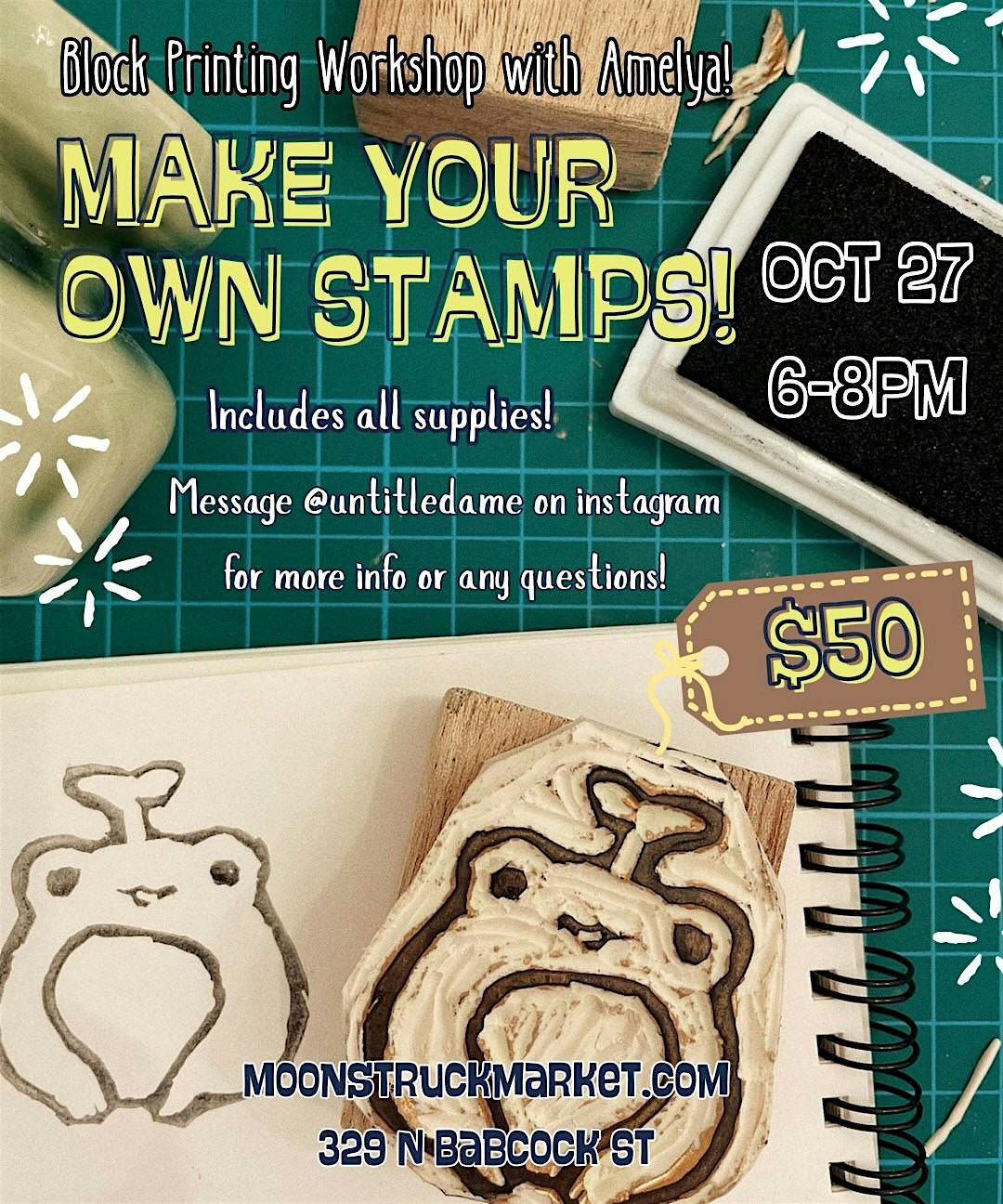 Stamp-Making Workshop, 27 October | Event in Melbourne | AllEvents