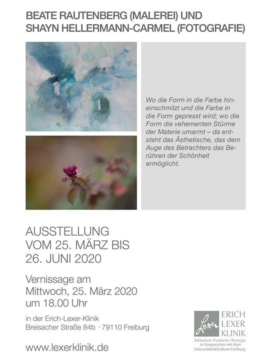 Vernissage Rautenberg Hellerman Carmel At Erich Lexer Klinik Klinik Fur Asthetisch Plastische Chirurgie Freiburg Freiburg Im Breisgau