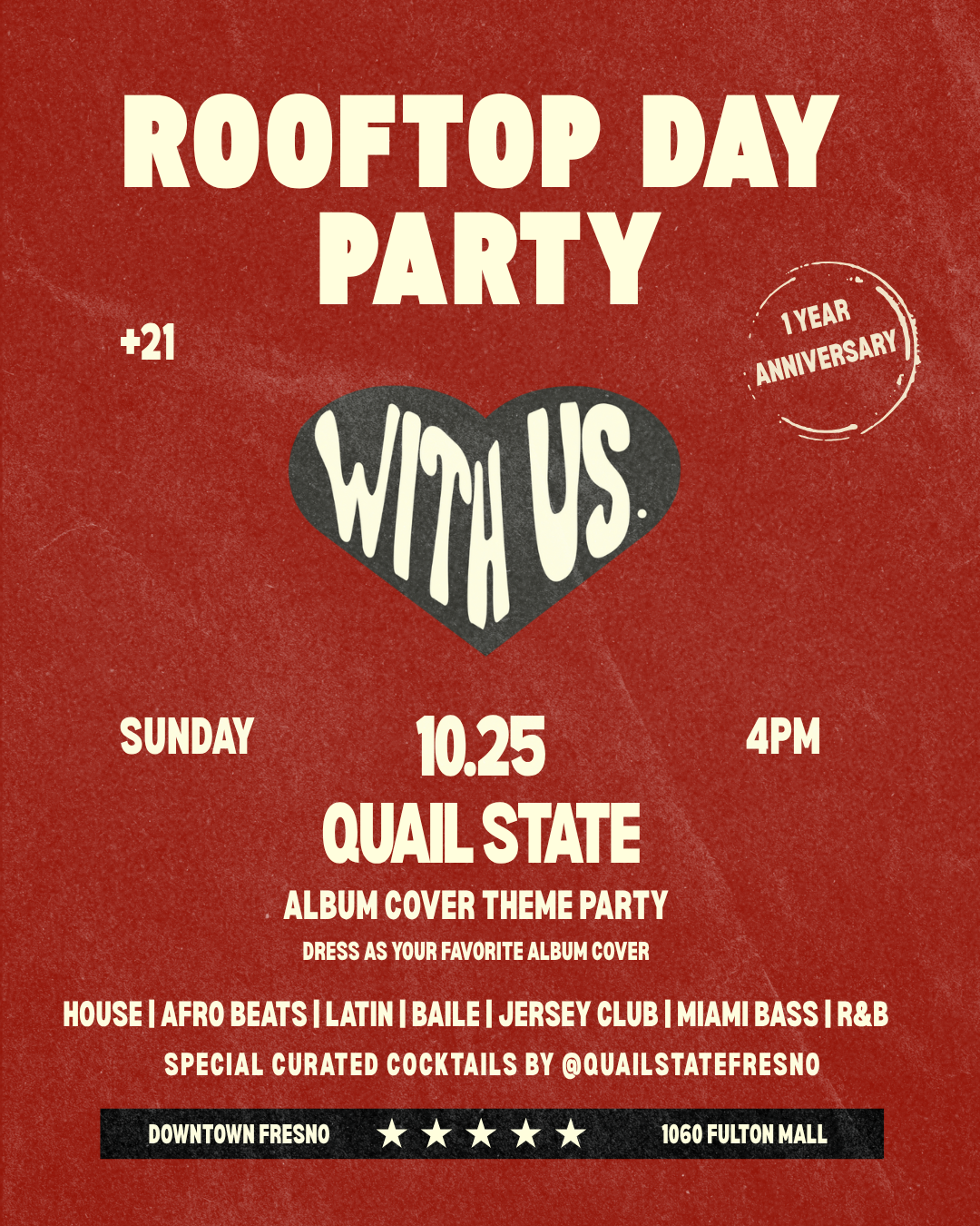 Rooftop Day Party at Quail State