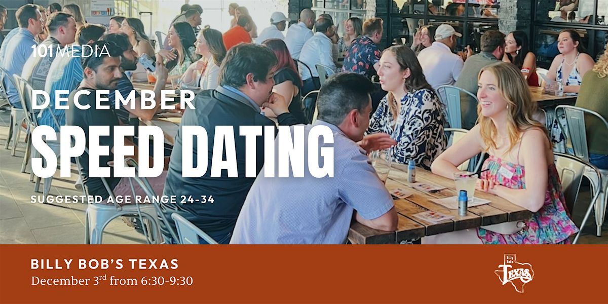 Fort Worth Speed Dating & Singles Mixer (ages 24-34), 3 December | Event in Fort Worth | AllEvents