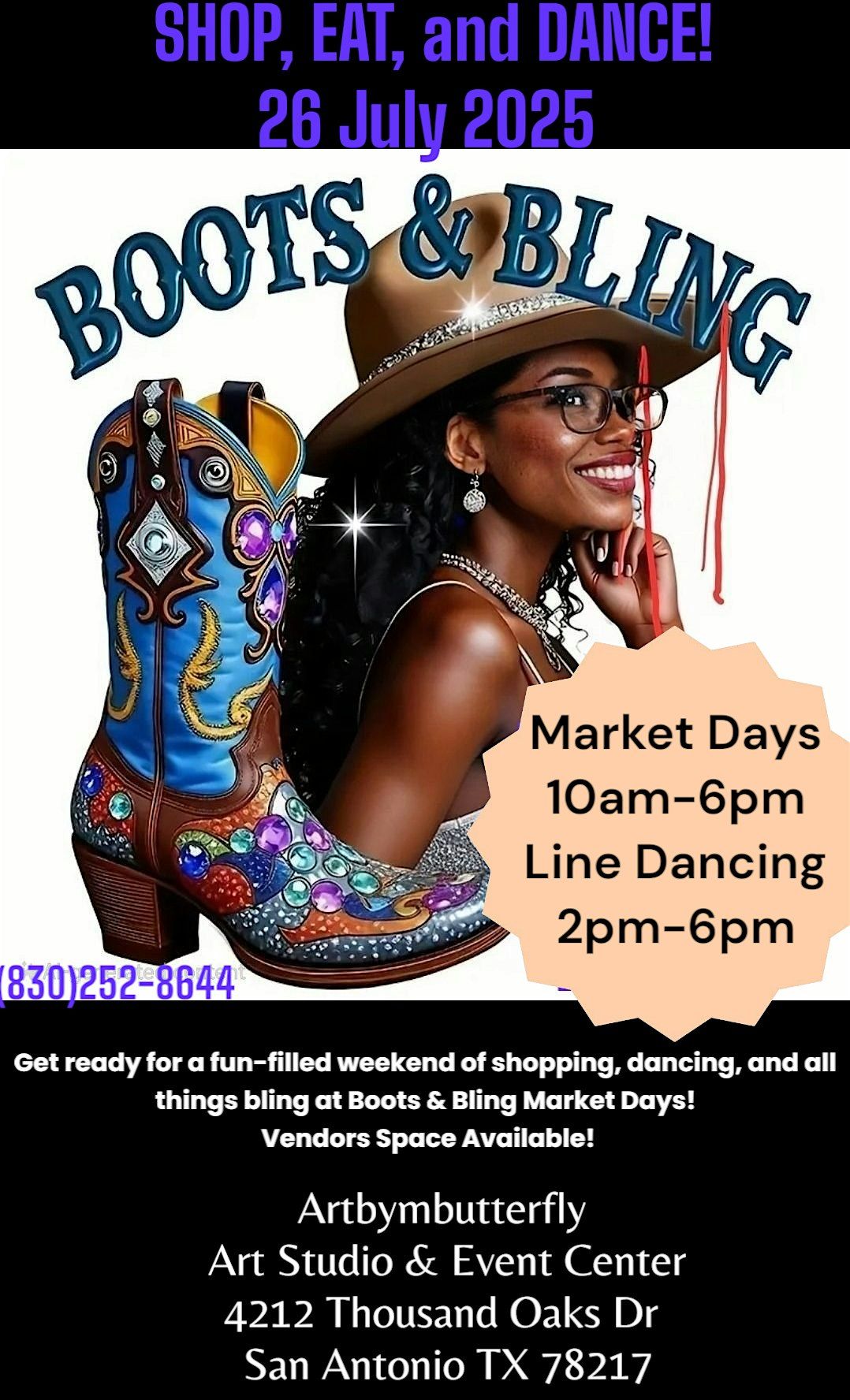 Boots and Bling Line dancing, 26 July | Event in San Antonio | AllEvents