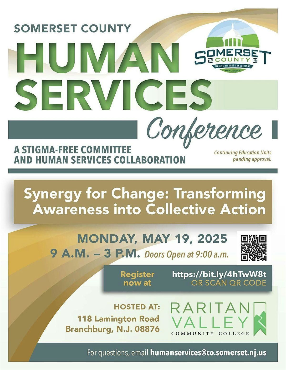 Synergy for Change: Transforming Awareness into Collective Action, 19 May | Event in Branchburg | AllEvents