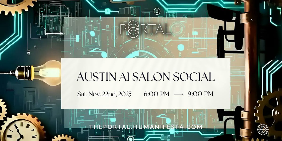 Austin AI Salon Social, 22 November | Event in Austin | AllEvents