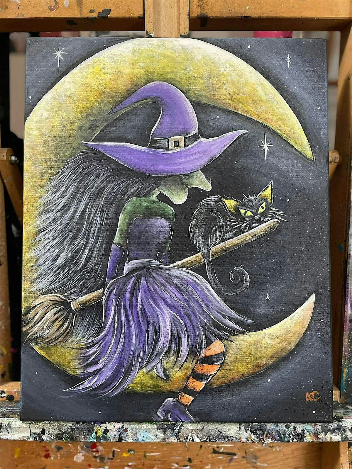 Witch & Broom Paint Class @ Plum Creek $40, 21 September | Event in Paola | AllEvents