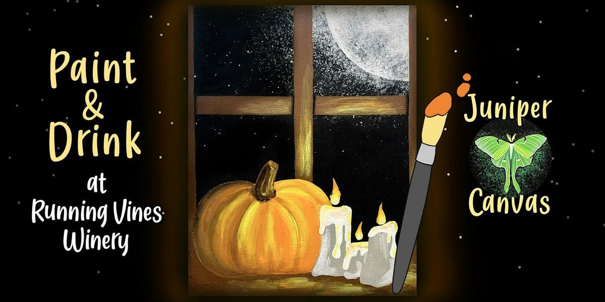 Paint & Drink at Running Vines Winery: Candlelit Pumpkin, 3 September | Event in Chesterton | AllEvents