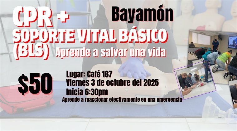 BAYAMÒN - CPR Soporte Vital Básico (BLS), 3 October | Event in Bayamón | AllEvents
